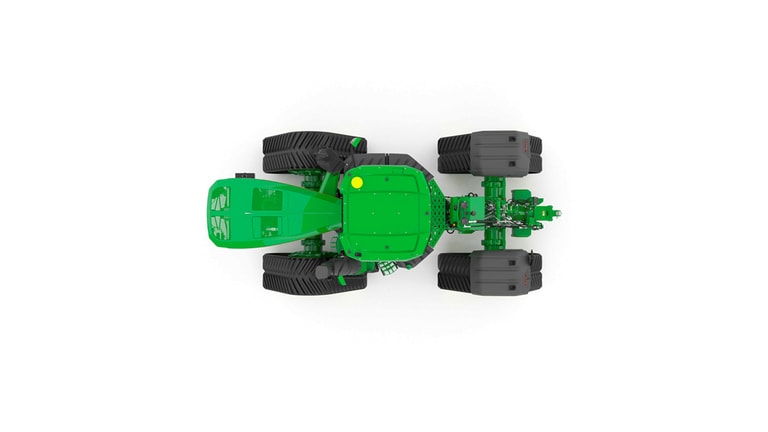 9RX 770 Static image displaying tractor's top side