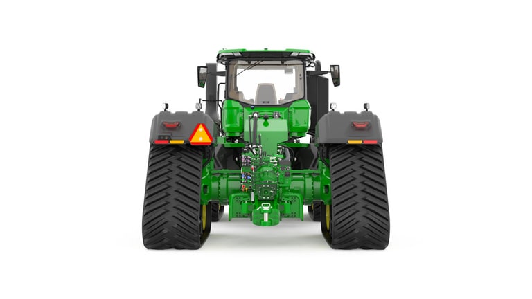 9RX 830 Static image displaying tractor's rear side