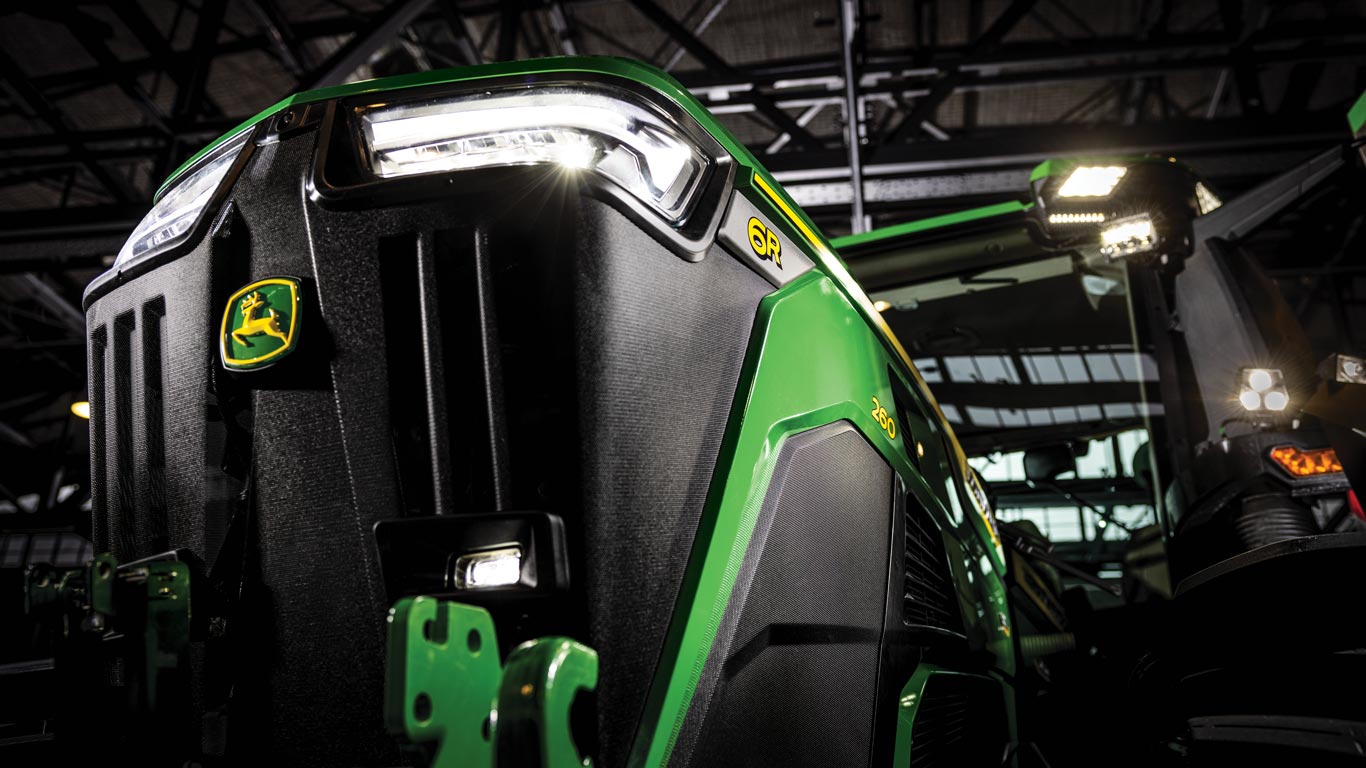 front of a 6R tractor