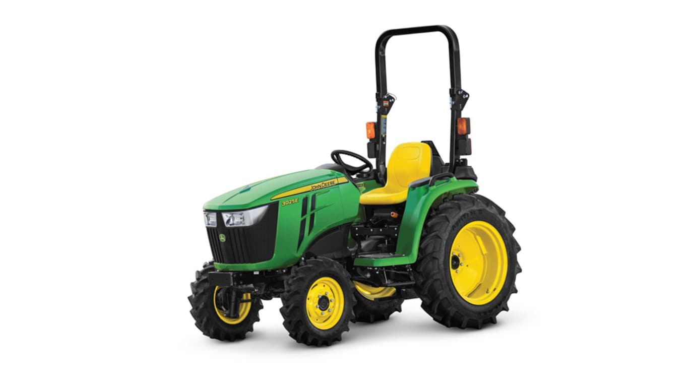 studio image of 3025e compact utility tractor