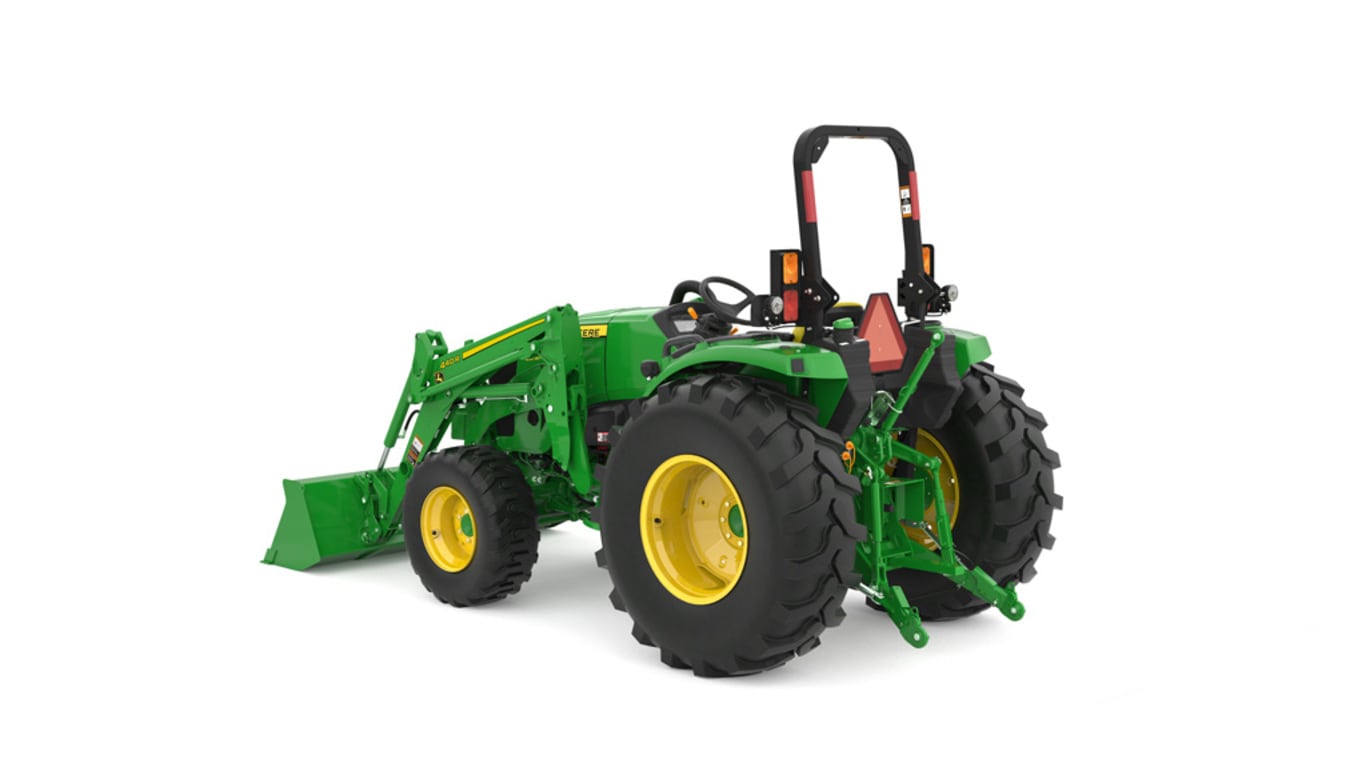 Rear left studio image of 4066m heavy duty compact utility tractor