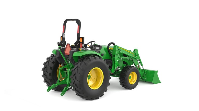 Rear right studio image of 4066m heavy duty compact utility tractor