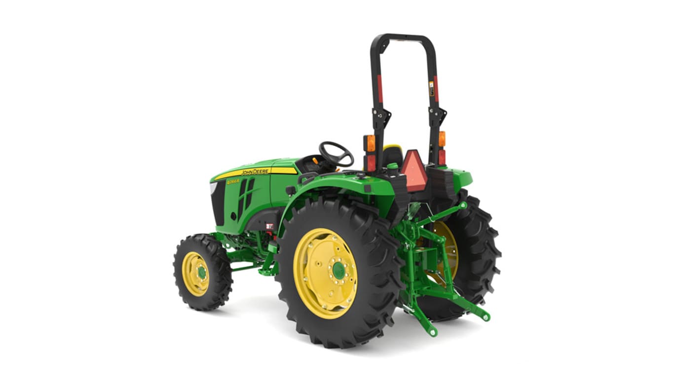 Rear left studio image of 4066r compact utility tractor