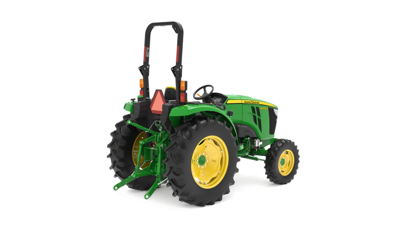 Rear right studio image of 4066r compact utility tractor