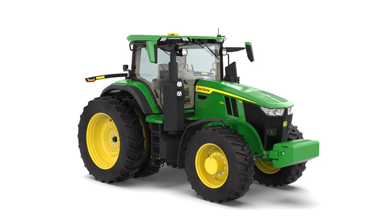 Front right-facing 7R 230 Tractor on a white background