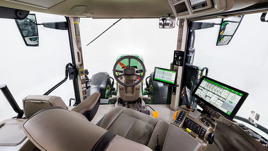 Inside view of a 8 series cab