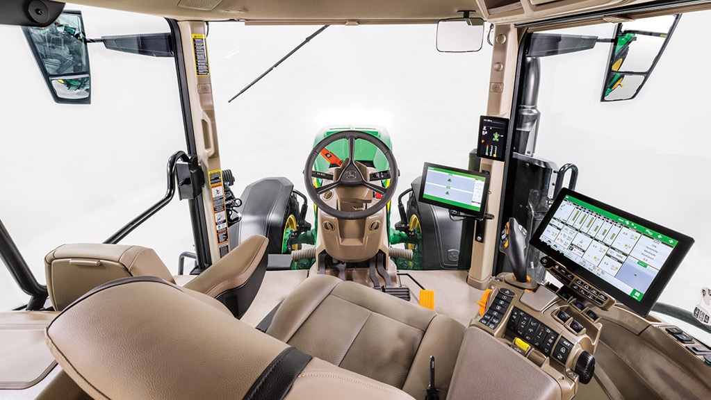 Inside view of a 8 series cab