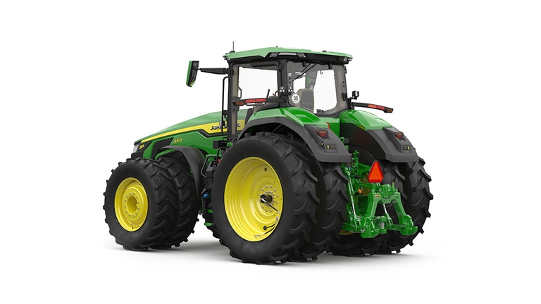Image de studio du tracteur 8R 540 vu de gauche