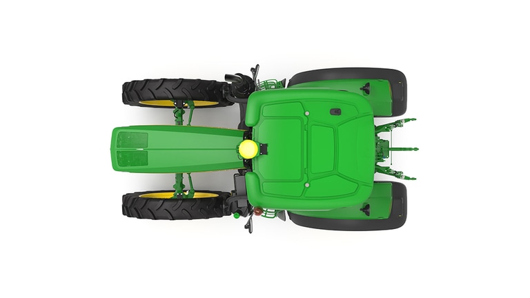 top-down studio shot of a 6MH 155 on a white background