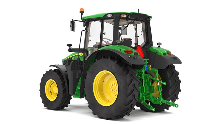 rear-left-facing studio shot of a 6M 125 on a white background