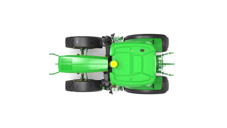 top-down studio shot of a 6M 180 on a white background