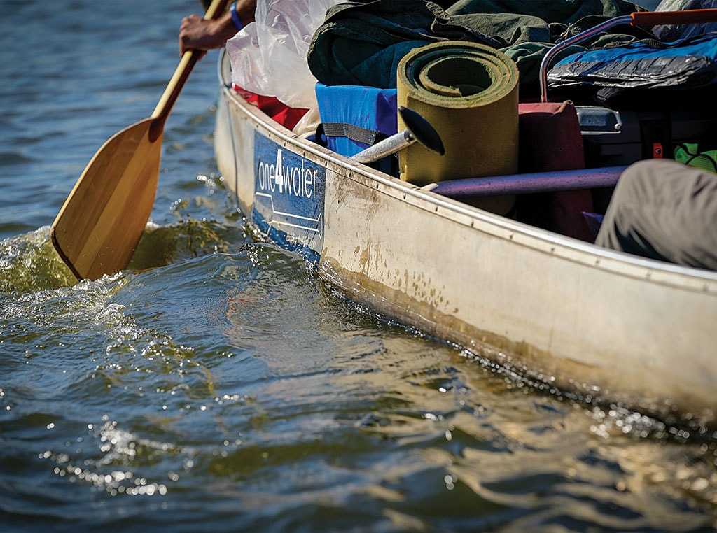 paddle in the water