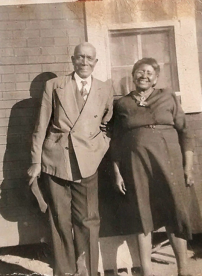 Marc's grandparents, Arthur and Versie Howze, in their Sunday best in the mid-1950s in Alabama.