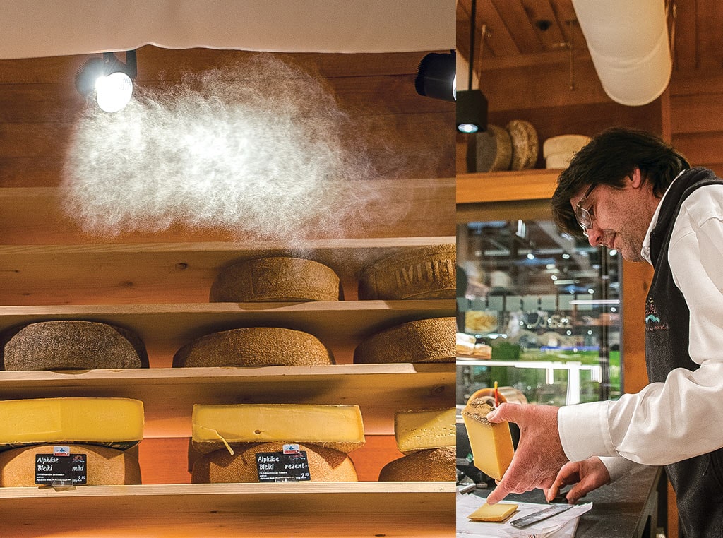 cheese shown in humidor