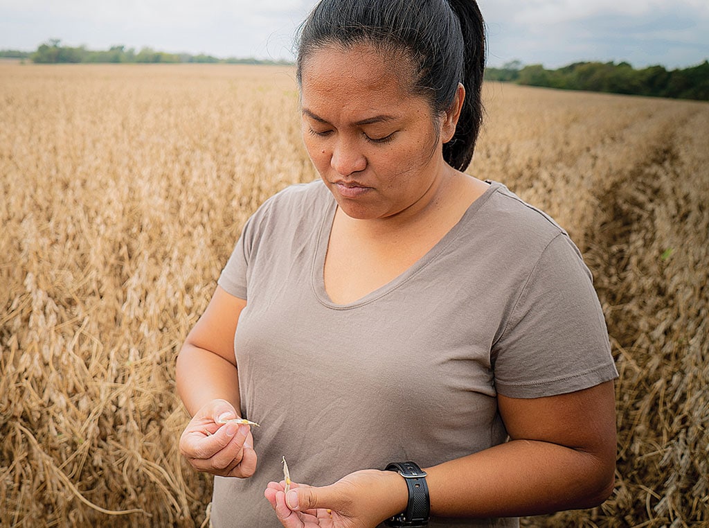 Woman in field