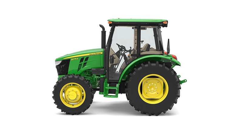 Left view of 5075E Utility Tractor