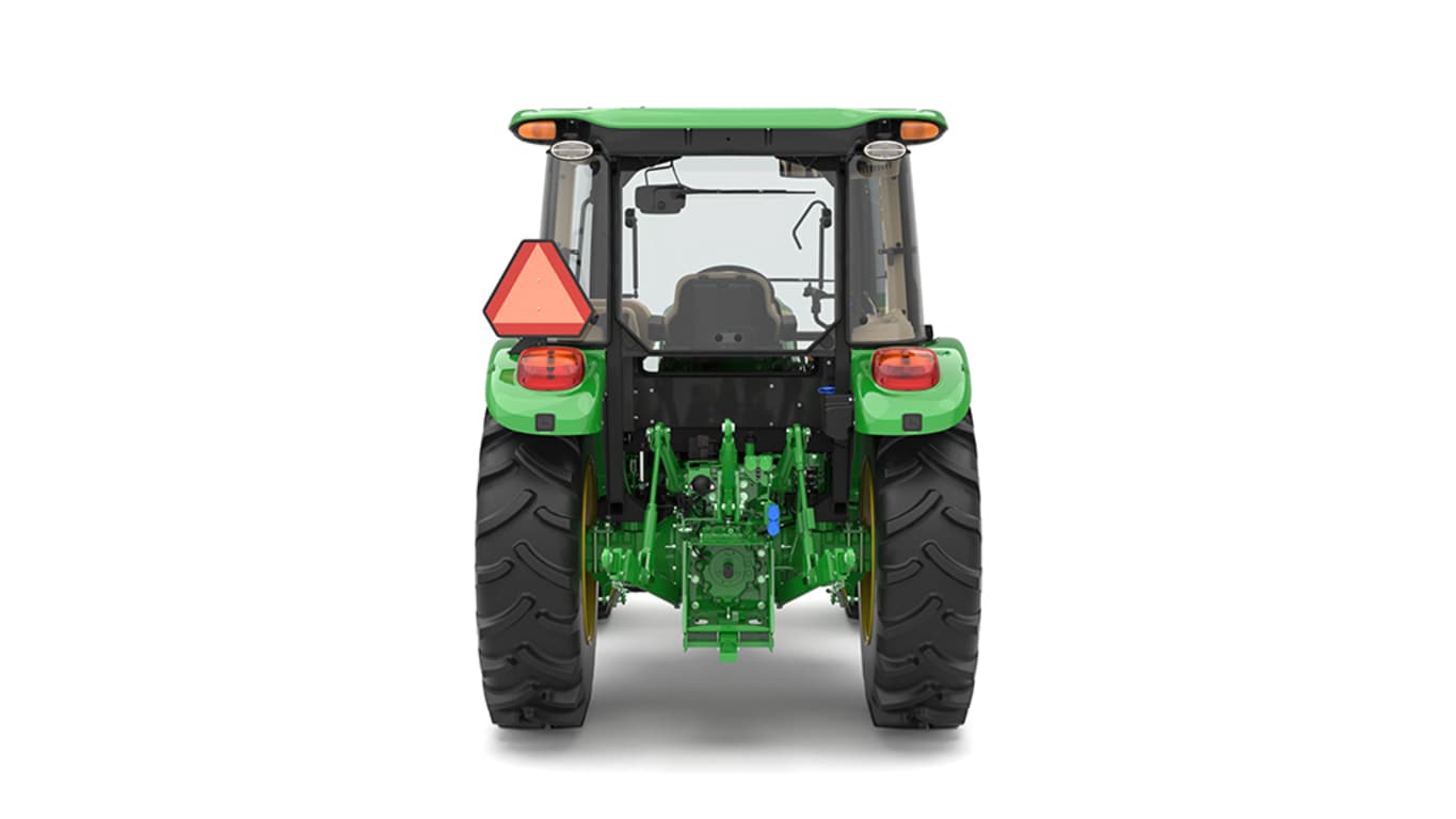 Rear right view of 5075E Utility Tractor